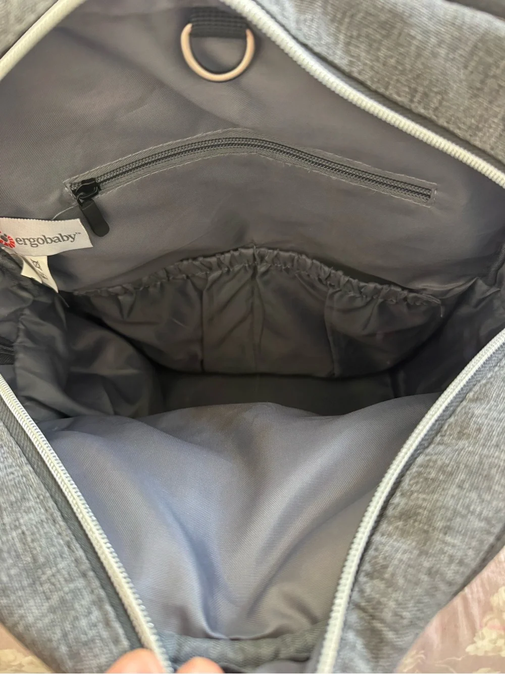 Gray ErgoBaby Diaper Bag